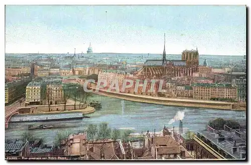 Cartes postales Paris Vue generale sur Notre DAme