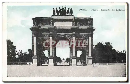 Ansichtskarte AK Paris Arc de triomphe des Tuileries