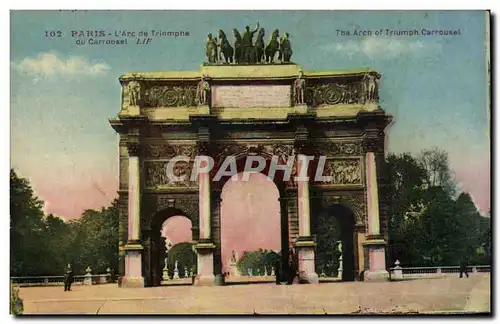 Cartes postales Paris Arc de triomphe du CArrousel