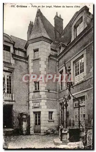 Orleans Cartes postales Puits en fer forge Maison de Jeanne d&#39arc