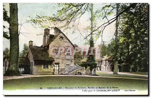 Versailles Cartes postales Hameau de TRianon Moulin et maison de la reine