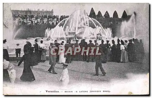 Versailles Cartes postales Baassin de Latone (grandes eaux )