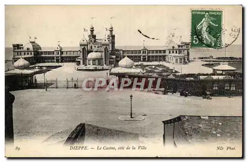 Cartes postales Dieppe le casino cote de la ville