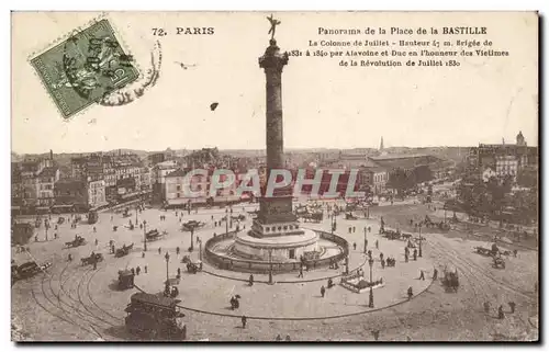 Paris Ansichtskarte AK Panorama de la place de la Bastille Colonne de Juillet