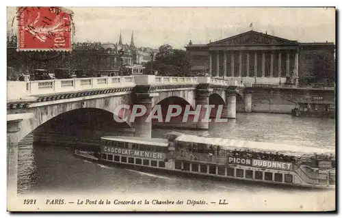 Paris Ansichtskarte AK Pont de la Concorde et la chambre des Deputes