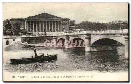 Paris Ansichtskarte AK Pont de la Concorde et la chambre des Deputes