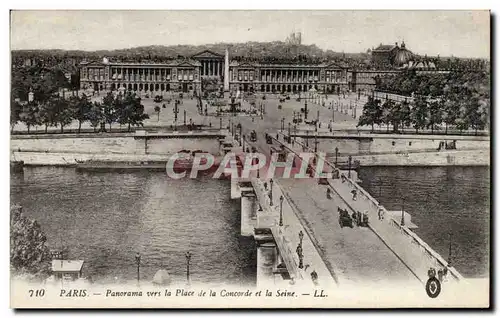 Paris Ansichtskarte AK Panorama vers la place de la concorde et la Seine