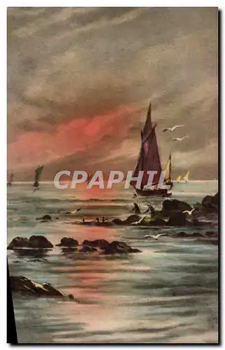 Cartes postales Fantaisie Bateau