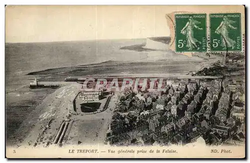 Cartes postales Le Treport Vue generale prise de la falaise