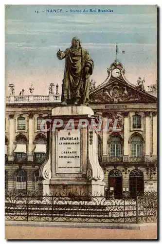 Cartes postales Nancy Statue du roi Stanislas