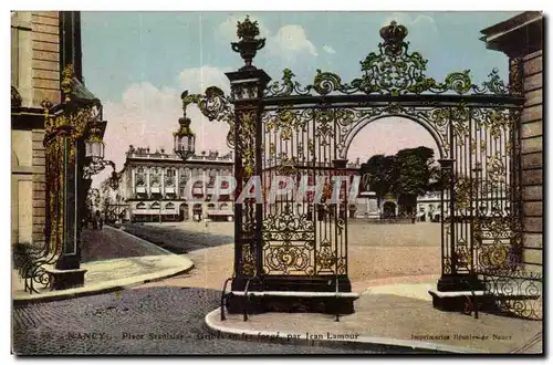 Cartes postales Nancy Place Stanislas Grilles en fer forge par Jean Lamour