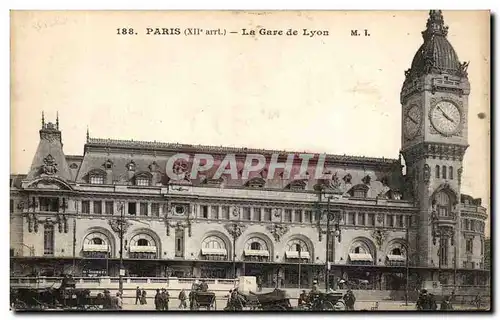 Paris Cartes postales La gare de Lyon