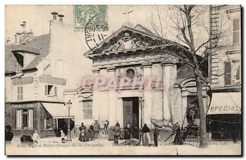 Paris Cartes postales Eglise Saint DEnys la chapelle