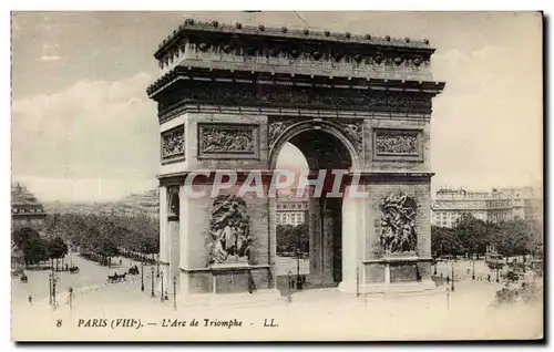 Paris Cartes postales Arc de triomphe