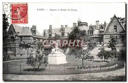 Paris Cartes postales Square et Musee de Cluny