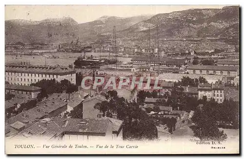 Toulon Cartes postales Vue generale Vue de la tour carre