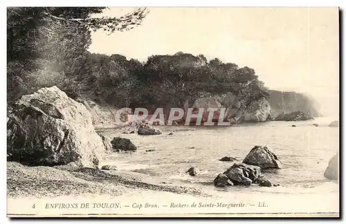 Environs de Toulon Ansichtskarte AK Cap BRun Rochers de Sainte MArguerite