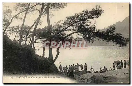 Environs de Toulon Ansichtskarte AK Cap BRun Bord de la mer