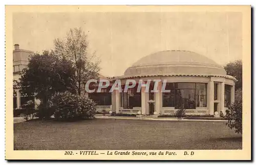 Ansichtskarte AK Vittel La grande source vue du parc