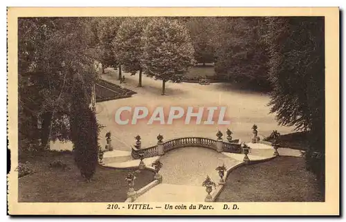Cartes postales Vittel un coin du parc