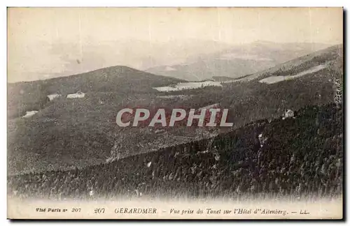 Cartes postales Gerardmer Vue prise du Tanet sur l&#39hotel d&#39Altenberg