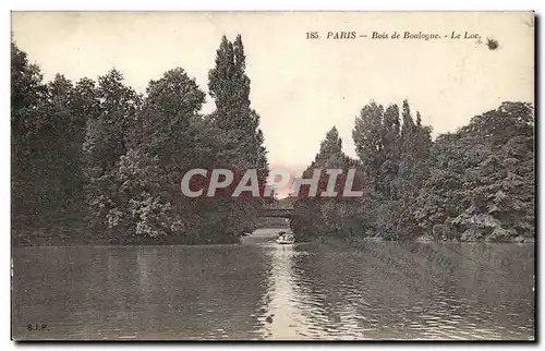 Paris Cartes postales Bois de Boulogne Le lac