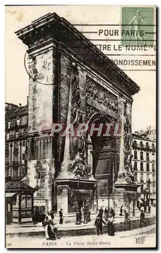 Paris Cartes postales porte Saint Denis