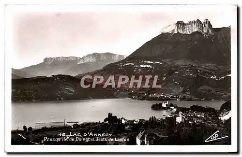 Ansichtskarte AK Lac d&#39Annecy Presqu&#39ile de Duingt et dents de Lanfon