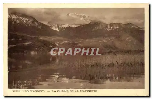 Cartes postales Lac d&#39Annecy la chaien de la Tournette