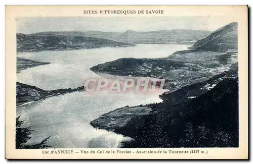 Ansichtskarte AK SAvoie Lac d&#39Annecy Vue du col de la Forciaz Ascension de la Tournette