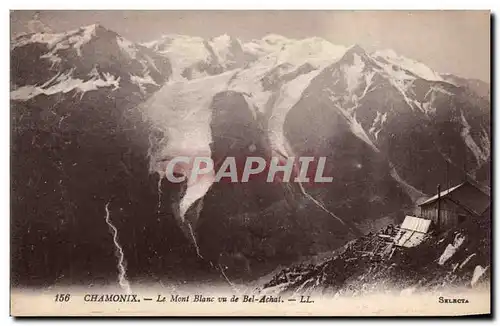 Cartes postales Chamonix Le Mont Blanc vu de Bel Achat