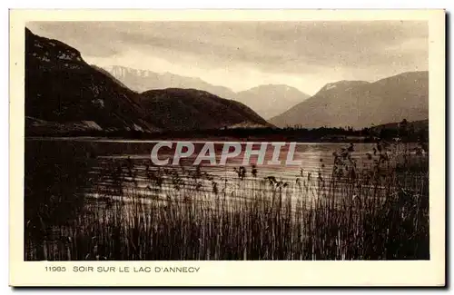 Ansichtskarte AK Soir sur le lac d&#39Annecy