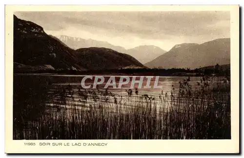 Cartes postales Soir sur le lac d&#39Annecy