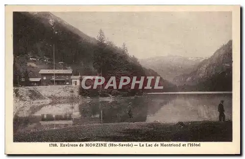 Ansichtskarte AK Environs de Morzine Le lac de montriond et l&#39hotel