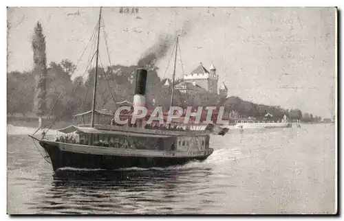 Cartes postales Environs d&#39Evian les Bains Tourronde Bateau Lac d&#39annecy