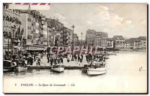 Cartes postales Toulon Quai de CRonstadt