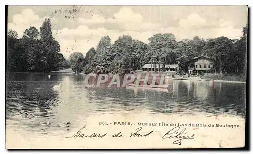 Paris Cartes postales Vue sur l&#39ile du Bois de Boulogne