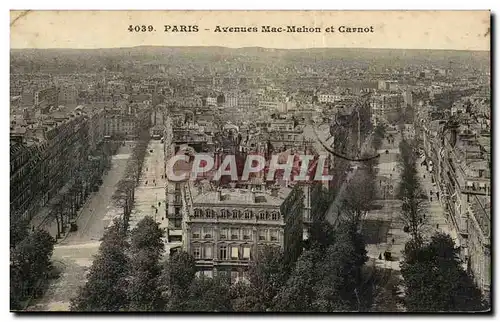 Paris Ansichtskarte AK Avenues Mac Mahon et Carnot