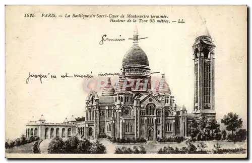 Paris Cartes postales Basilique du Sacre Coeur Montmartre