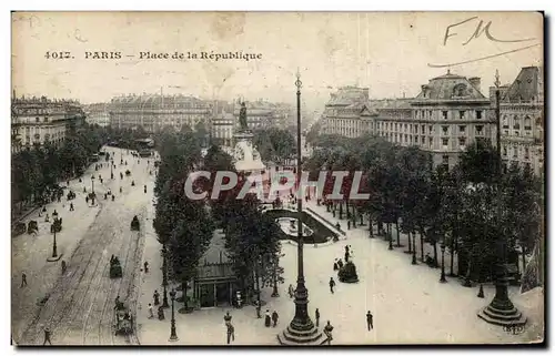 Paris Cartes postales Place de la republique