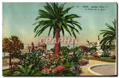 Nice Cartes postales Jardins Albert 1er et palais de la jetee