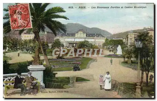 Nice Cartes postales Les nouveaux jardins et casino municipal