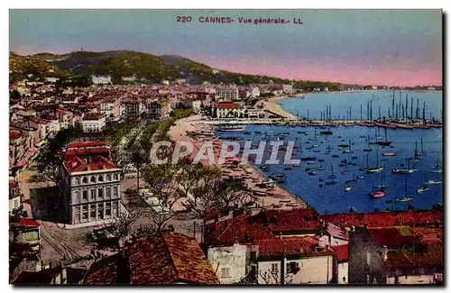 Cannes Cartes postales Vue generale