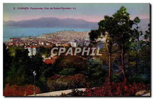 Cannes Cartes postales Panorama Vue de Super Cannes