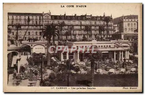 Cannes Cartes postales Les galeries fleuries