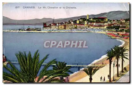 Cannes Cartes postales Le mont Chevalier et la croisette