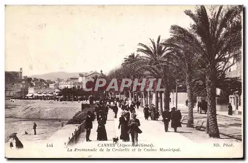 Cannes Ansichtskarte AK La promenade de la croisette et le casino municipal