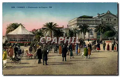 Cannes Cartes postales L&#39esplanade du casino