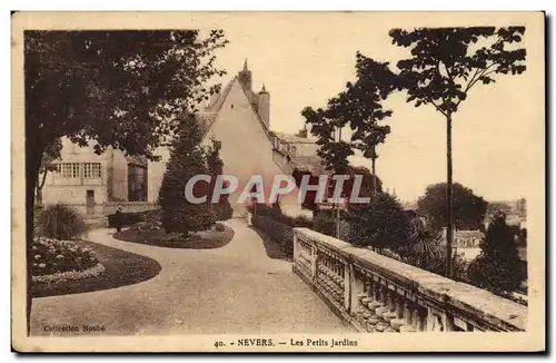 Cartes postales Nevers les petits jardins