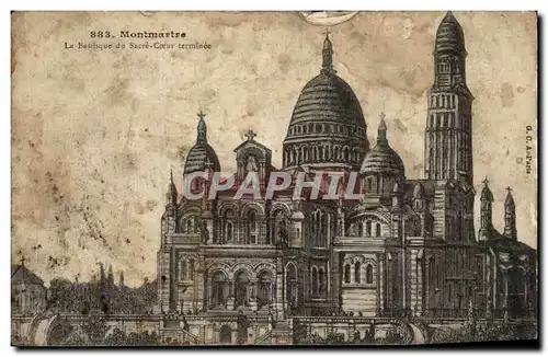 Cartes postales Paris Sacre Coeur montmartre